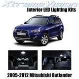XtremeVision Interior LED for Mitsubishi Outlander 2005-2012 (4 Pieces) Pure Whi