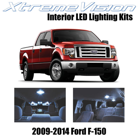 XtremeVision Interior LED for Ford F-150 2009-2014 (12 Pieces) Cool White Interi