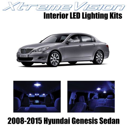 XtremeVision Interior LED for Hyundai Genisis Sedan 2008-2015 (10 Pieces) Blue I