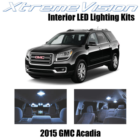 XtremeVision Interior LED for GMC Acadia 2015+ (12 Pieces) Cool White Interior L