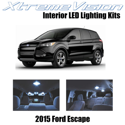 XtremeVision Interior LED for Ford Escape 2015+ (3 Pieces) Cool White Interior L