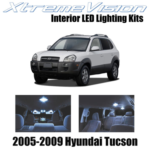 XtremeVision Interior LED for Hyundai Tuscon 2005-2009 (6 Pieces) Cool White Int