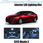 XtremeVision Interior LED for Mazda 3 2015 (6 Pieces) Cool White Interior LED Kit + Installation Tool