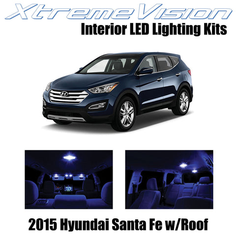 XtremeVision Interior LED for Hyundai Santa Fe w/Panoramic Roof 2015+ (9 Pieces)