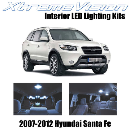 XtremeVision Interior LED for Hyundai Santa Fe 2007-2012 (8 Pieces) Cool White I