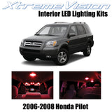 XtremeVision Interior LED for Honda Pilot 2006-2008 (12 Pieces) Red Interior LED