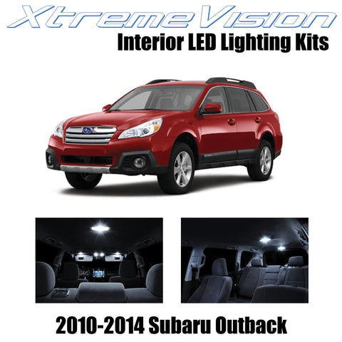 XtremeVision Interior LED for Subaru Outback 2010-2014 (6 Pieces) Pure White Int