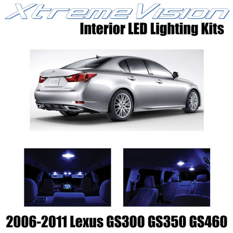 XtremeVision Interior LED for Lexus GS300 GS3500 GS460 2006-2011 (3 Pieces) Blue