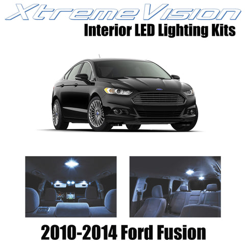 XtremeVision Interior LED for Ford Fusion 2010-2014 (5 Pieces) Cool White Interi