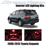 XtremeVision Interior LED for Toyota Sequoia 2008-2015 (13 Pieces) Red Interior