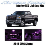 XtremeVision Interior LED for GMC Sierra 2015+ (2 Pieces) Pink Interior LED Kit
