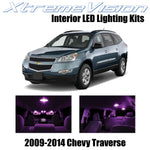 XtremeVision Interior LED for Chevy Traverse 2009-2014 (6 Pieces) Pink Interior
