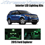 XtremeVision Interior LED for Ford Explorer 2015+ (11 Pieces) Green Interior LED