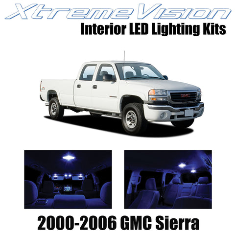 XtremeVision Interior LED for GMC Sierra2000-2006 (16 Pieces) Blue Interior LED