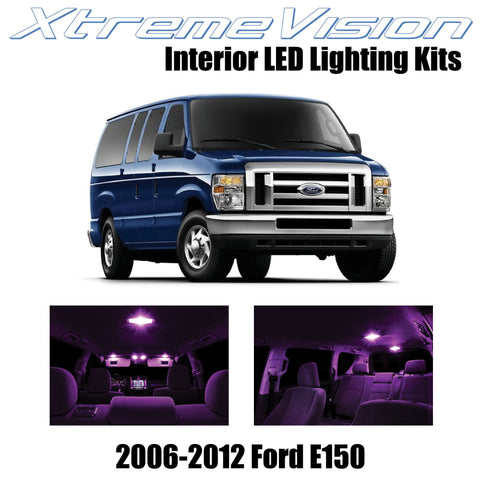 XtremeVision Interior LED for Ford E150 2006-2012 (6 Pieces) Pink Interior LED K