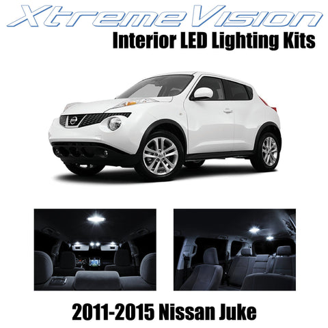 XtremeVision Interior LED for Nissan Juke 2011-2015 (6 Pieces) Pure White Interi