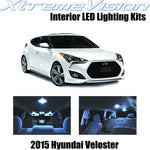 Xtremevision Interior LED for Hyundai Veloster w/Panoramic Roof 2015+ (9 Pieces) Interior LED Kit + Installation Tool