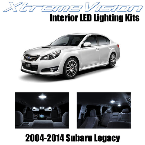 XtremeVision Interior LED for Subaru Legacy 2004-2014 (8 Pieces) Pure White Inte