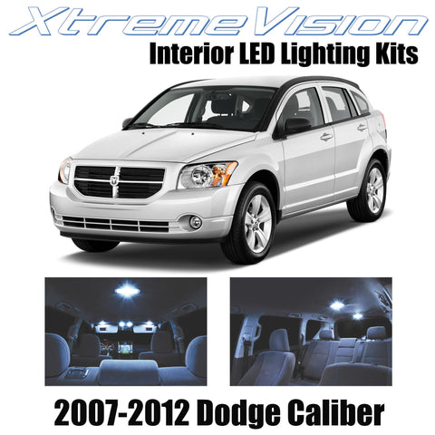 XtremeVision Interior LED for Dodge Caliber 2007-2012 (6 Pieces) Cool White Inte
