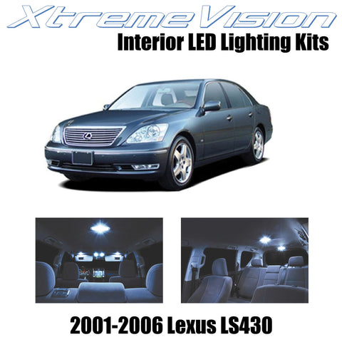 XtremeVision Interior LED for Lexus LS430 2001-2006 (9 Pieces) Cool White Interi