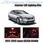 XtremeVision Interior LED for Lexus GS350 GS460 350 460 2012-2015 (7 Pieces) Red