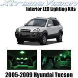 XtremeVision Interior LED for Hyundai Tuscon 2005-2009 (6 Pieces) Green Interior LED Kit + Installation Tool