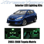 XtremeVision Interior LED for Toyota Matrix 2003-2008 (6 Pieces) Green Interior