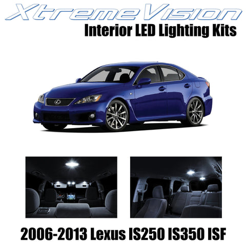 XtremeVision Interior LED for Lexus IS250 IS350 ISF 2006-2013 (14 Pieces) Pure W