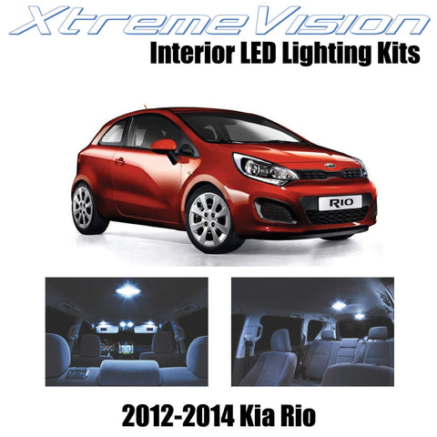 XtremeVision Interior LED for Kia Rio 2012-2014 (3 Pieces) Cool White Interior L