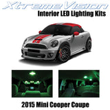XtremeVision Interior LED for Mini Cooper Coupe 2015+ (11 Pieces) Green Interior