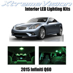 XtremeVision Interior LED for Infiniti Q60 2015+ (9 Pieces) Green Interior LED K