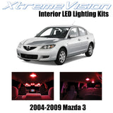 XtremeVision Interior LED for Mazda 3 MS3 2004-2009 (10 Pieces) Red Interior LED