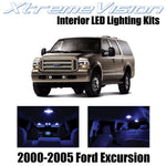 XtremeVision Interior LED for Ford Excursion 2000-2005 (12 Pieces) Blue Interior