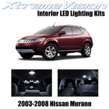 XtremeVision Interior LED for Nissan Murano 2003-2008 (9 Pieces) Pure White Inte