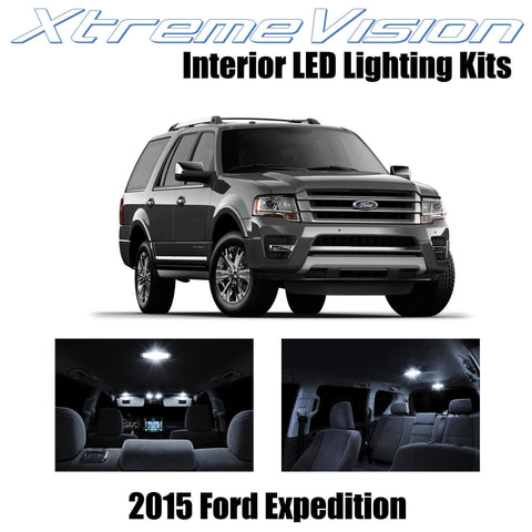 XtremeVision Interior LED for Ford Expedition 2015+ (11 Pieces) Pure White Inter