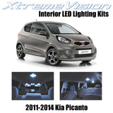 XtremeVision Interior LED for Kia Picanto 2011-2014 (4 Pieces) Cool White Interi