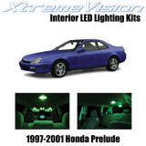 XtremeVision Interior LED for Honda Prelude 1997-2001 (5 Pieces) Green Interior
