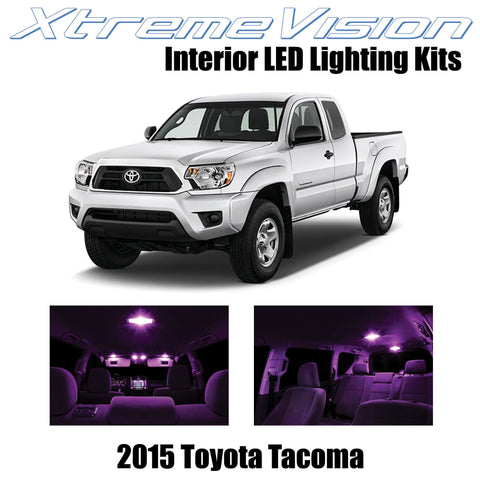 XtremeVision Interior LED for Toyota Tacoma 2015+ (7 Pieces) Pink Interior LED K