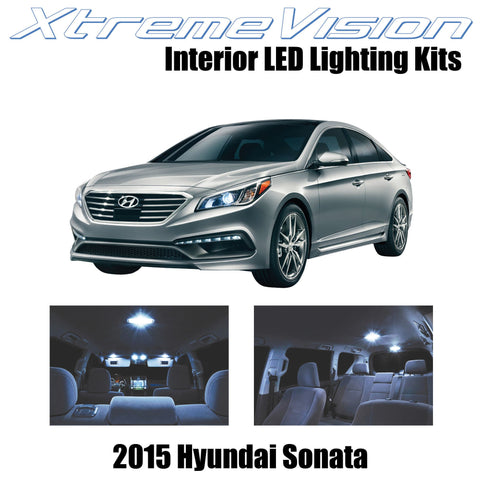 XtremeVision Interior LED for Hyundai Sonata 2015+ (5 Pieces) Cool White Interio