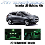 XtremeVision Interior LED for Hyundai Tucson 2015+ (8 Pieces) Green Interior LED