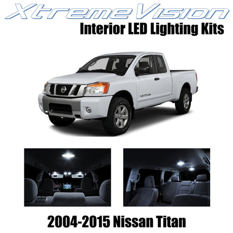 XtremeVision Interior LED for Nissan Titan 2004-2015 (16 Pieces) Pure White Inte