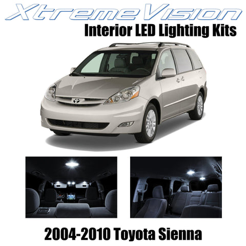 XtremeVision Interior LED for Toyota Sienna 2004-2010 (14 Pieces) Pure White Int
