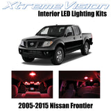 XtremeVision Interior LED for Nissan Frontier 2005-2015 (5 Pieces) Red Interior