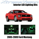 XtremeVision Interior LED for Ford Mustang 2005-2009 (4 Pieces) Green Interior L