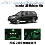 XtremeVision Interior LED for Honda CR-V 2002-2006 (12 Pieces) Green Interior LE
