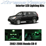 XtremeVision Interior LED for Honda CR-V 2002-2006 (12 Pieces) Green Interior LE
