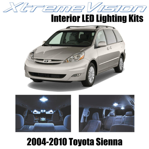 XtremeVision Interior LED for Toyota Sienna 2004-2010 (14 Pieces) Cool White Int