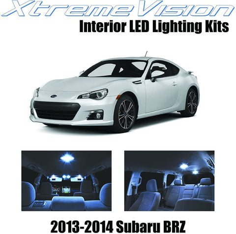 XtremeVision Interior LED for Subaru BR-Z BRZ 2013-2014 (6 Pieces) Cool White Interior LED Kit + Installation Tool