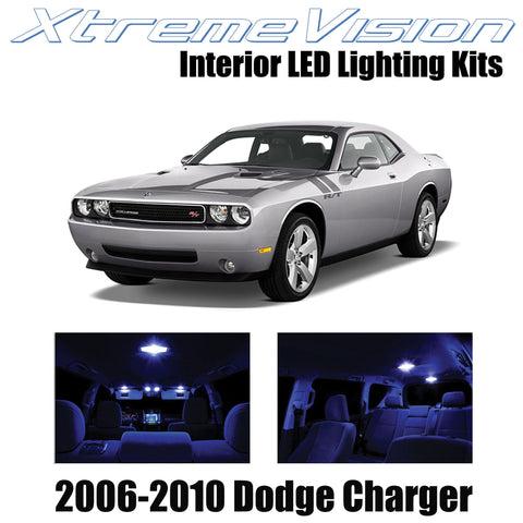 XtremeVision Interior LED for Dodge Challenger 2006-2010 (5 Pieces) Blue Interio
