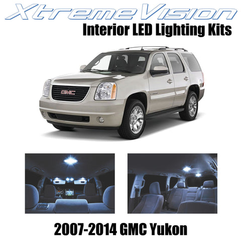 XtremeVision Interior LED for GMC Yukon 2007 - 2014 (12 Pieces) Cool White Inter